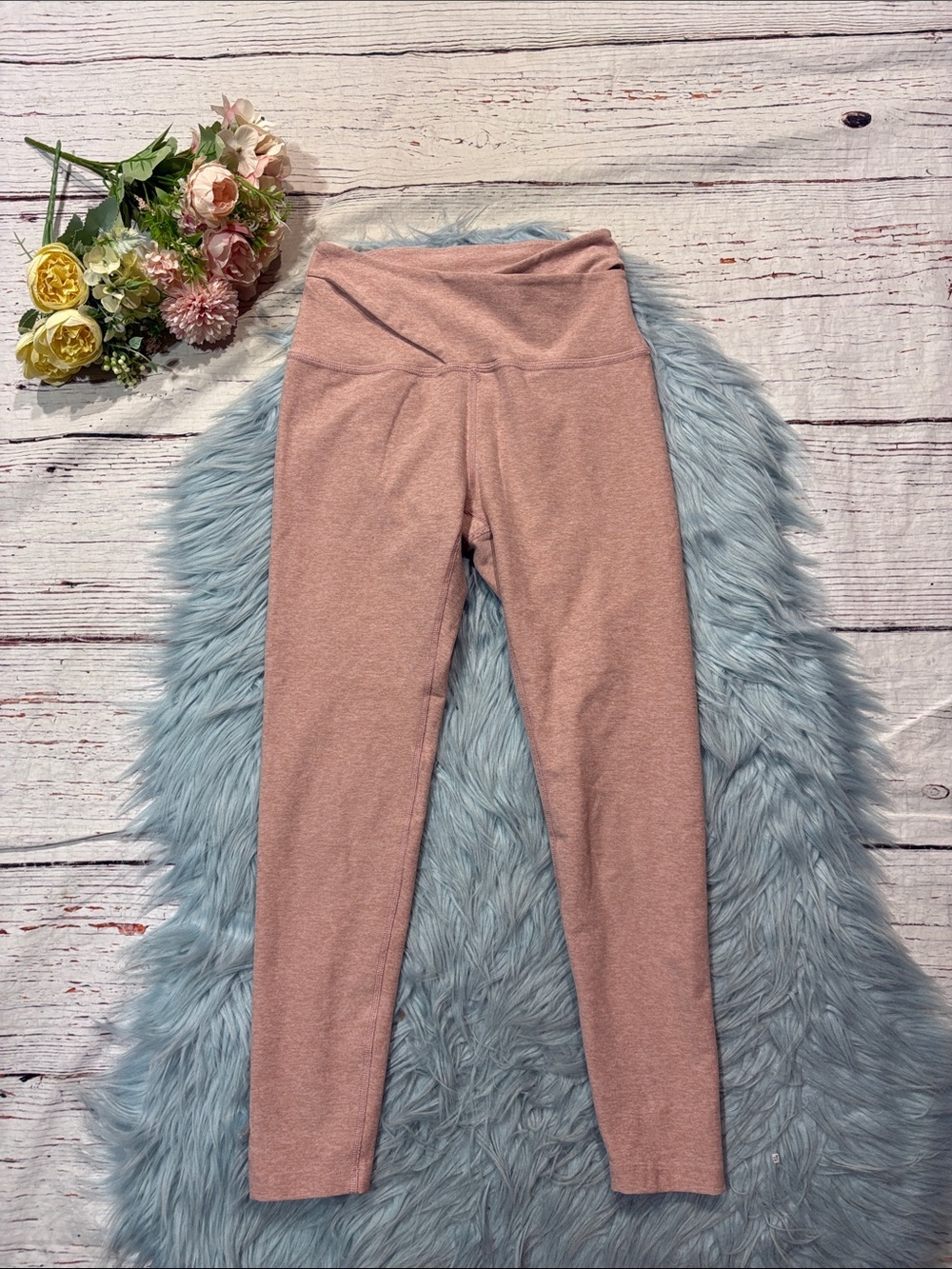 Beyond Yoga Spacedye That's A Wrap High Waisted Midi Legging Tinted Rose Quartz